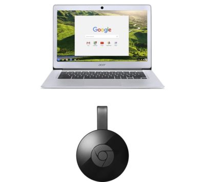 ACER CB3-431 14 Full HD Chromebook & Chromecast Bundle - Silver ACER CB3-431 14 Full HD Chromebook & Chromecast Bundle - Silver
